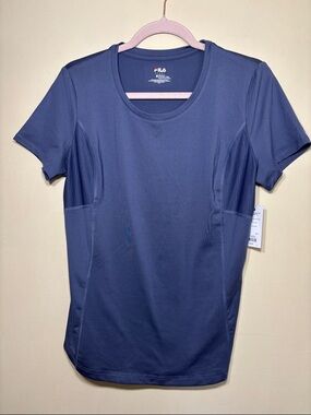 FILA Women's Navy Blue Short Sleeve Performance Tee